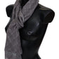 Missoni Gray Plaid Wool Unisex Neck Wrap Scarf