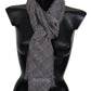 Missoni Gray Plaid Wool Unisex Neck Wrap Scarf