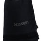 Missoni Black Wool Knit Unisex Neck Wrap Fringe Scarf