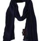 Missoni Blue Wool Knit Unisex Neck Wrap Scarf