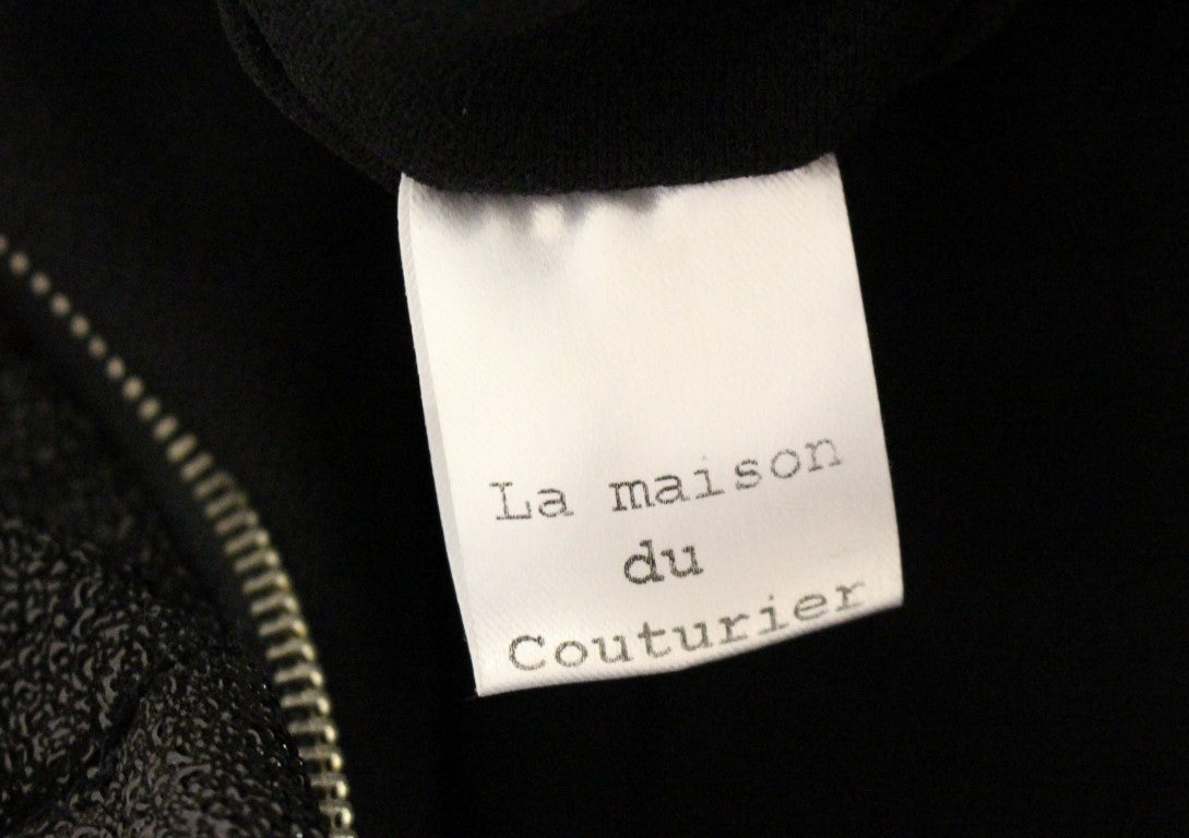 La Maison du Couturier Black Leather Jumpsuit