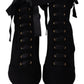 Dolce & Gabbana Black Stretch Short Ankle Boots Shoes