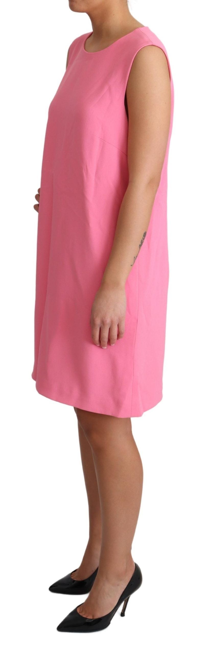 Dolce & Gabbana Pink Shift Sleeveless Knee Length Dress