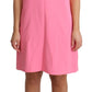 Dolce & Gabbana Pink Shift Sleeveless Knee Length Dress