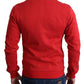 Dolce & Gabbana Red DG Motor Club Zippered Cardigan Sweater