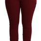 Dolce & Gabbana Red DG Star Striped Skinny Cotton Pant