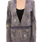 Roberto Fragata Multicolor Silk Floral Cotton Blazer