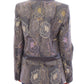 Roberto Fragata Multicolor Silk Floral Cotton Blazer