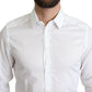 Dolce & Gabbana White Cotton Long Sleeves Formal Shirt