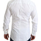 Dolce & Gabbana White Cotton Stretch Men Formal SICILIA Shirt