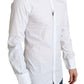 Dolce & Gabbana White Pure Cotton Men Dress Formal Shirt