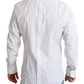 Dolce & Gabbana White Stripes Cotton Formal Dress Shirt