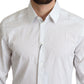 Dolce & Gabbana White Stripes Cotton Formal Dress Shirt