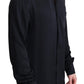 Dolce & Gabbana Black Jacquard Silk Casual Button Down Shirt