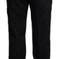 Dolce & Gabbana Black Jaquard Formal Men Trouser Pants