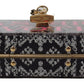 Dolce & Gabbana Gray Fashion Devotion Clutch Plexi SICILY BOX Purse