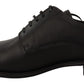 Dolce & Gabbana Black Leather Lace Up Mens Formal Derby Shoes