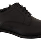 Dolce & Gabbana Black Leather Lace Up Mens Formal Derby Shoes