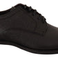 Dolce & Gabbana Black Leather Lace Up Mens Formal Derby Shoes