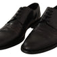 Dolce & Gabbana Black Leather Exotic Skins Formal Shoes