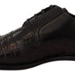 Dolce & Gabbana Black Leather Exotic Skins Formal Shoes