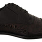 Dolce & Gabbana Black Leather Exotic Skins Formal Shoes