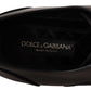 Dolce & Gabbana Black Leather Exotic Skins Formal Shoes