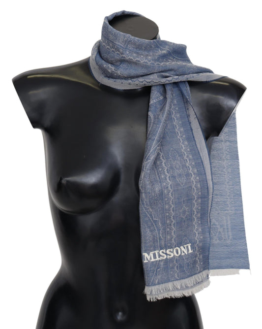 Missoni Elegant Cashmere Patterned Scarf