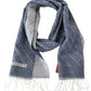 Missoni Blue 100% Cashmere Unisex Neck Wrap Fringes Scarf