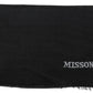 Missoni Black 100% Wool Unisex Neck Wrap Scarf