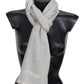 Missoni Gray Wool Knit Unisex Neck Wrap Scarf