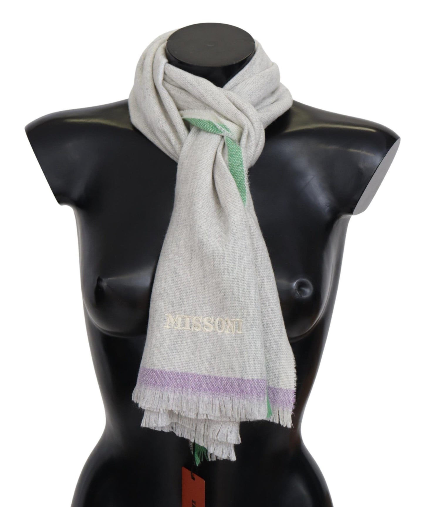 Missoni Multicolor Lined Cashmere Unisex Wrap Scarf