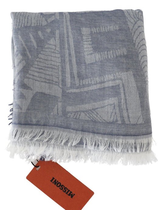 Missoni Gray Cashmere Unisex Neck Warmer Scarf