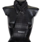 Missoni Black Gray Polka Dot Wool Unisex Neck Wrap Scarf