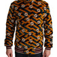 Dolce & Gabbana Multicolor Velvet DG Logo Mens Sweater Jacket