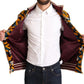 Dolce & Gabbana Multicolor Velvet DG Logo Mens Sweater Jacket