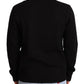 Dolce & Gabbana Black Cashmere Zipper Mens Sweater