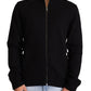 Dolce & Gabbana Black Cashmere Zipper Mens Sweater