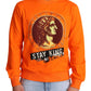 Dolce & Gabbana Orange King Ceasar Cotton Pullover Sweater