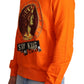 Dolce & Gabbana Orange King Ceasar Cotton Pullover Sweater