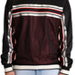 Dolce & Gabbana Black Red Mesh Sport Pullover Crewneck Sweater