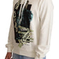 Dolce & Gabbana White King Ceasar Cotton Hooded Sweater