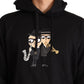 Dolce & Gabbana Black Cotton Hooded #dgfamily Sweater