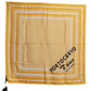 Dolce & Gabbana Yellow Striped Silk Square Foulard Scarf