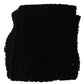 Dolce & Gabbana Black Virgin Wool Knitted Wrap Shawl Scarf