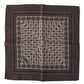 Dolce & Gabbana Brown Silk Pocket Square Handkerchief Scarf