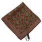 Dolce & Gabbana Brown Carrots Print Silk Handkerchief