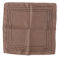 Dolce & Gabbana Brown Dotted Silk Square Handkerchief