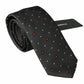 Dolce & Gabbana Gray Patterned Classic Mens Slim Necktie