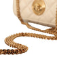 Versace White Nappa Leather Medusa Small Crossbody Shoulder Bag